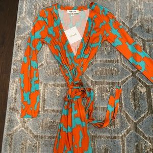 DVF wrap dress size 10 New with tags